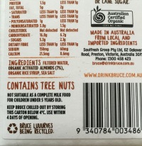 Nutty Bruce Almond Milk Ingredients