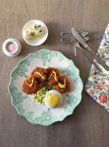 Ayurvedic spiced carrot fritters